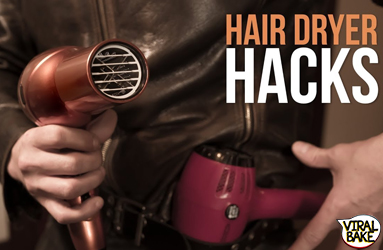 hair dryer life hacks