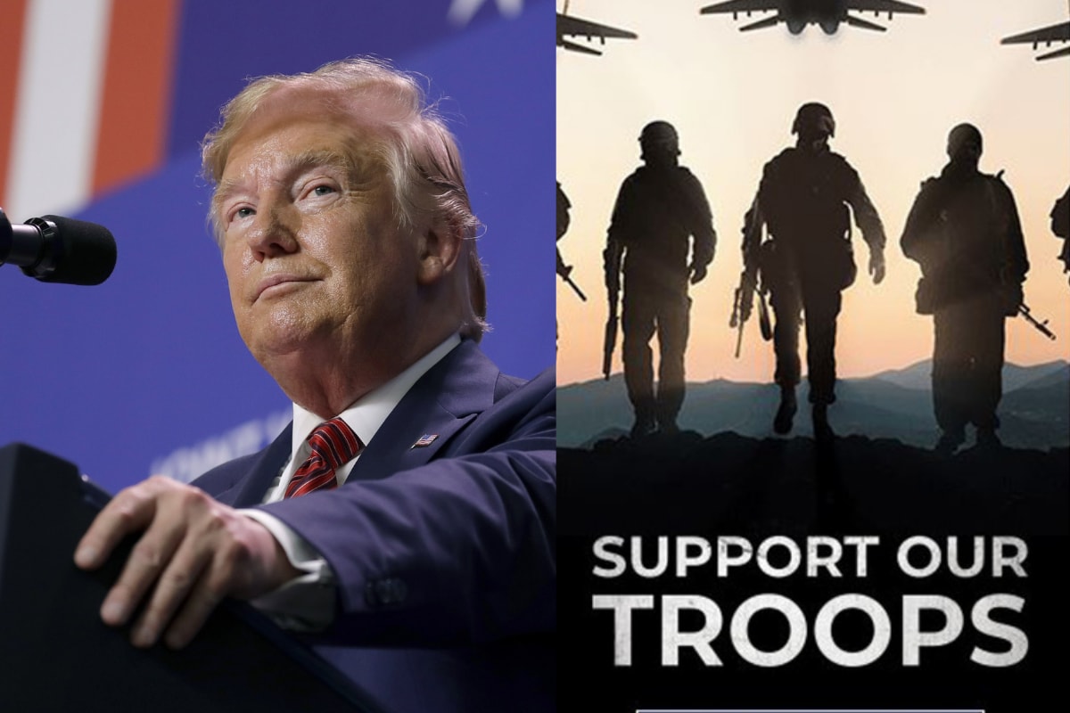 US troops trump